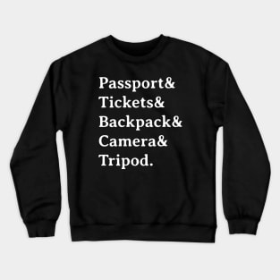 Travel Essentials. Crewneck Sweatshirt